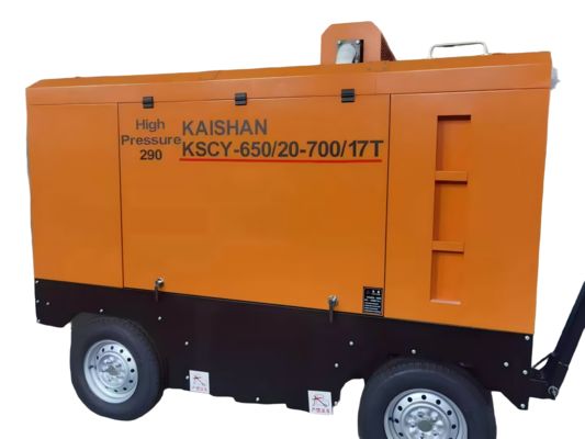 モバイルスクリュー空気圧縮機 0.5-2.5Mpa ディーゼル/電気産業用